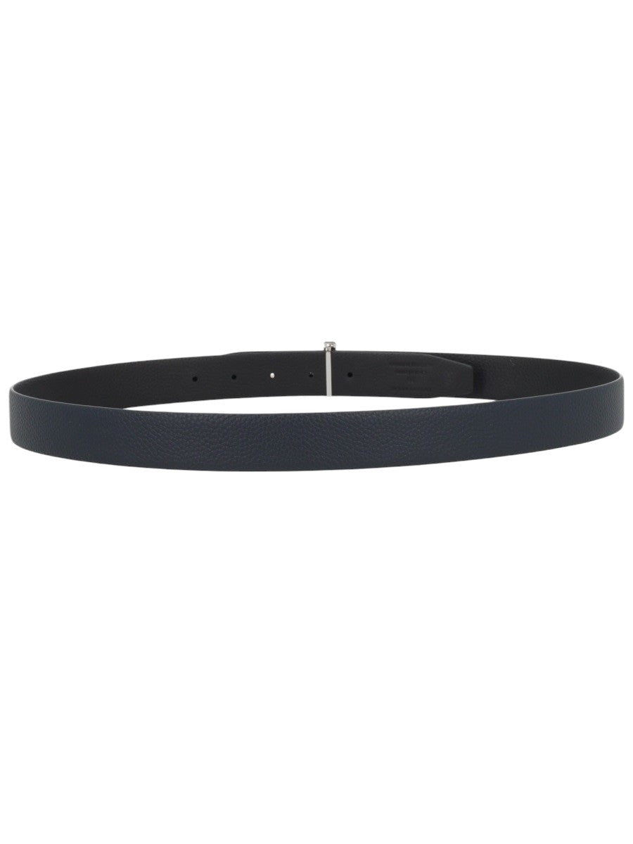 TOM FORD - T Icon Grained Leather Belt - Navy Blue tom-ford-t-icon-grained-leather-belt-navy-blue-front-jpg