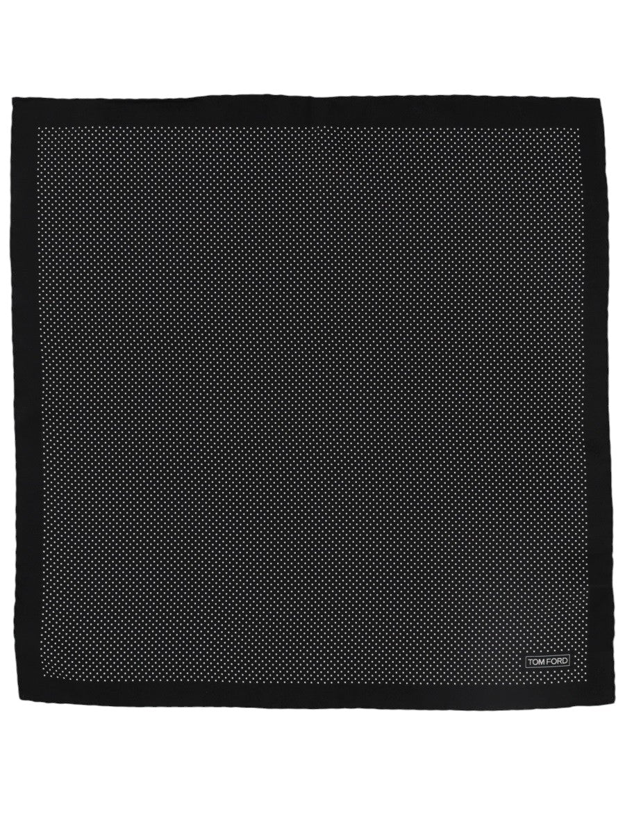TOM FORD - Tonal Border Pocket Square - Black tom-ford-tonal-border-pocket-square-black-front-jpg