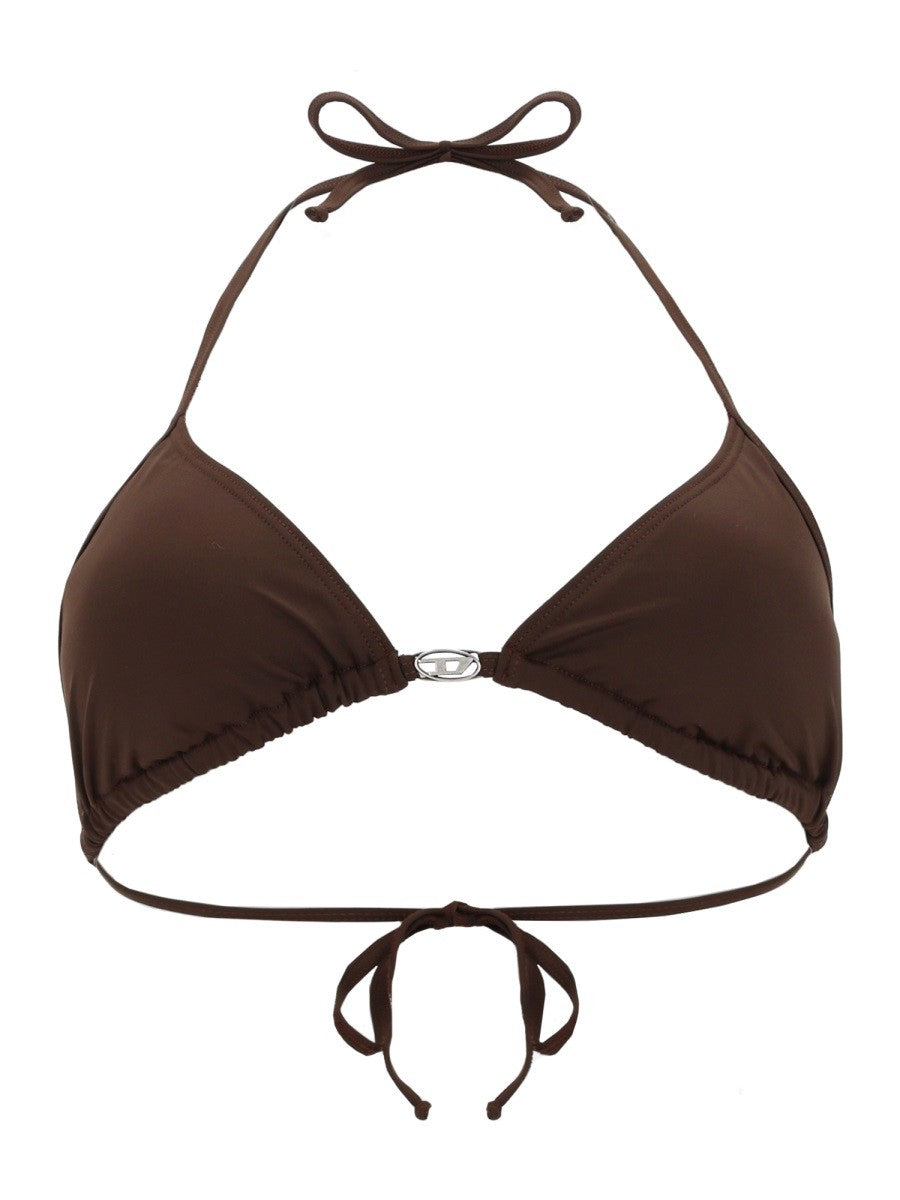 Diesel Diesel - TOP BIKINI IN NYLON CON CHIUSURA A LACCETTI