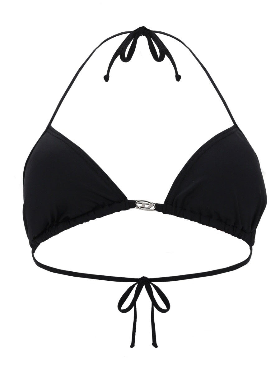 Diesel Diesel - TOP BIKINI IN NYLON CON CHIUSURA A LACCETTI