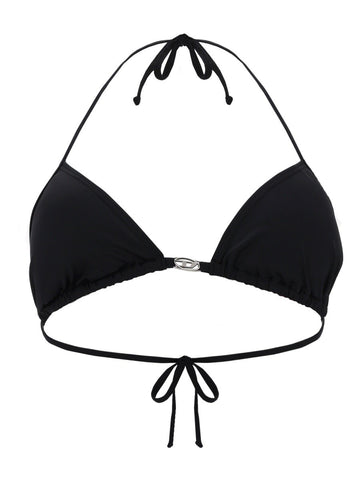 Diesel Diesel - TOP BIKINI IN NYLON CON CHIUSURA A LACCETTI