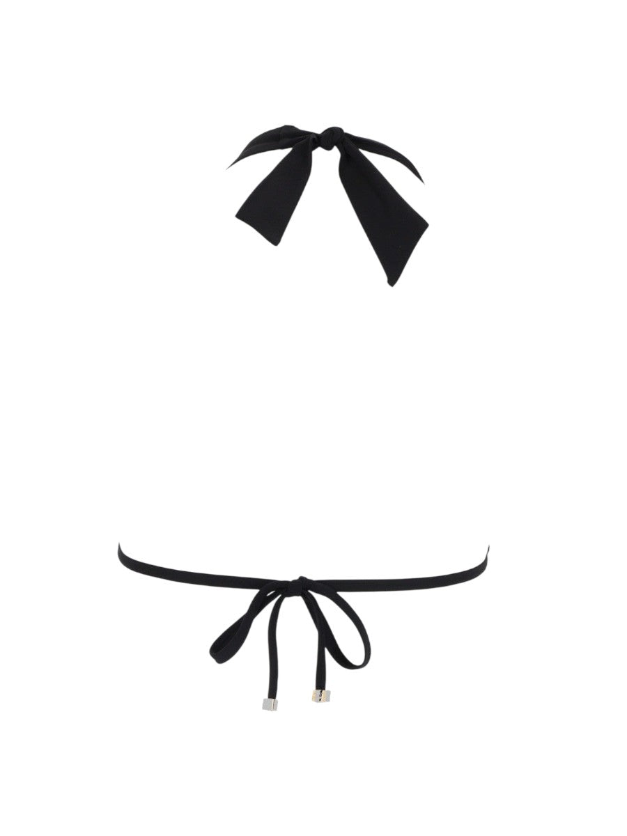 Dolce & Gabbana - Black Top Padded Triangle Bikini 