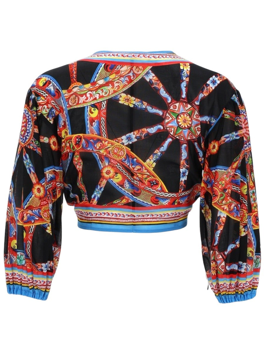 Dolce & Gabbana - TOP IN BATISTA STAMPA CARRETTO top-in-batista-stampa-carretto_bca9537e-585f-4290-ae73-f8675067805e