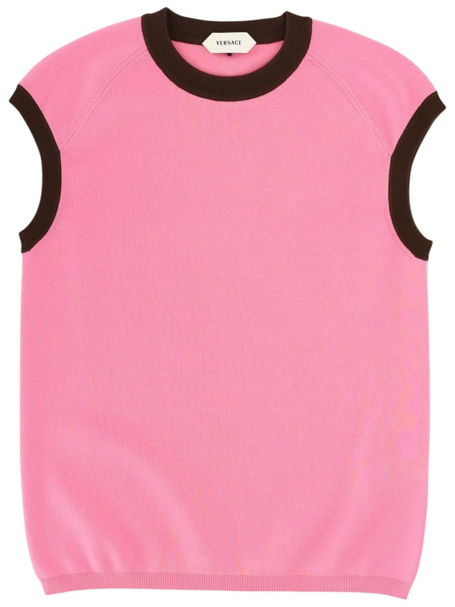 Versace - TOP IN MAGLIA DI COTONE top-in-maglia-di-cotone_13c6559a-b42c-440c-bc17-70a27fbbcce2