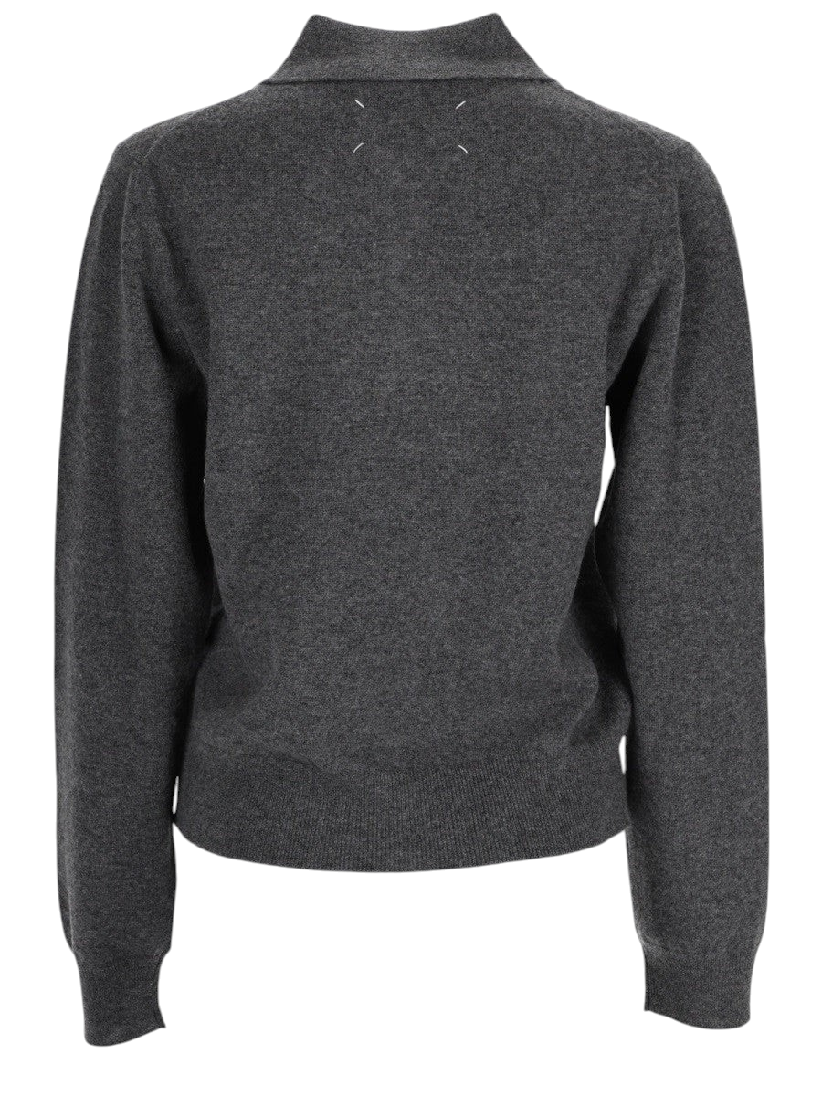 Maison Margiela - TOP IN MAGLIA POLO Grey