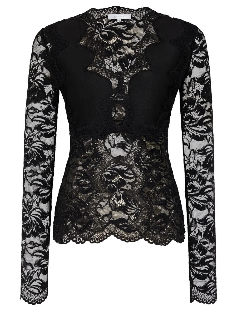 RABANNE RABANNE - TOP IN PIZZO