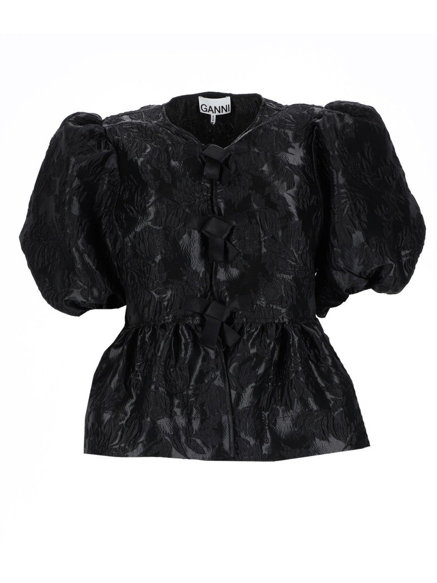 GANNI - TOP "PEPLUM" top-peplum