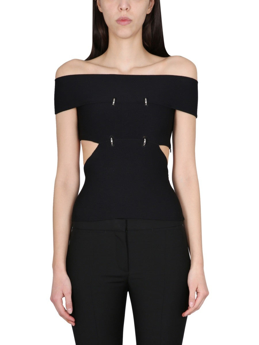 TOP WITH CUT-OUT DETAILS