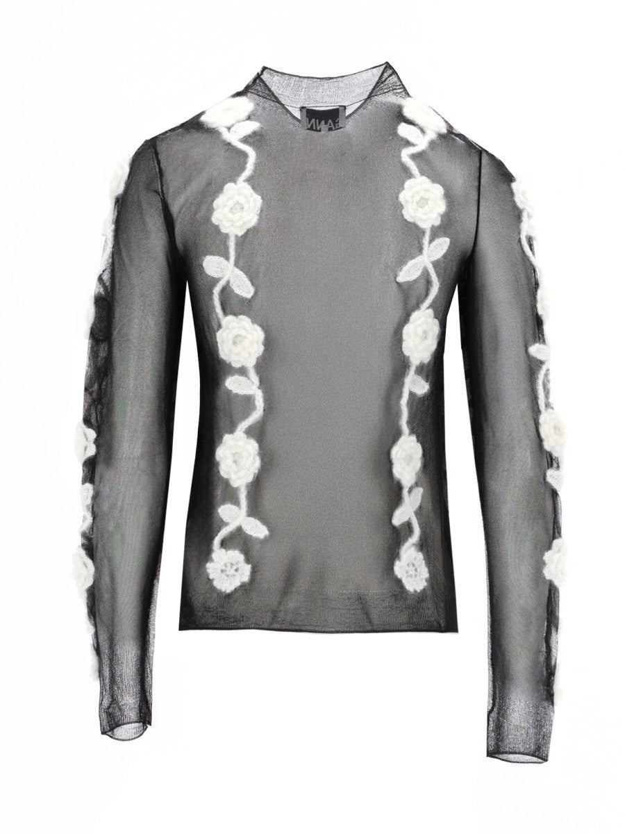 GANNI TOPS IN MESH