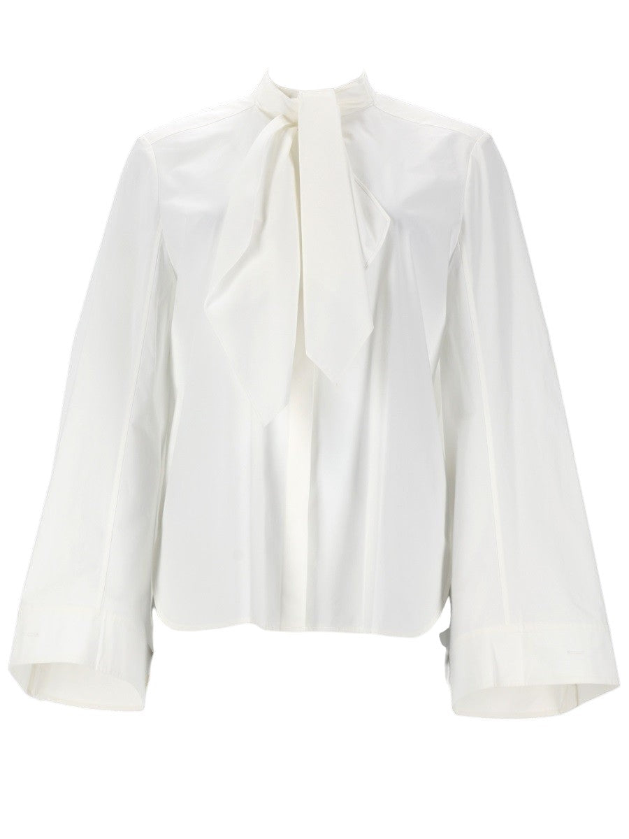 Tory Burch - Bow-Detailed Cotton Tunic - Ivory tory-burch-bow-detailed-cotton-tunic-ivory-front-jpg