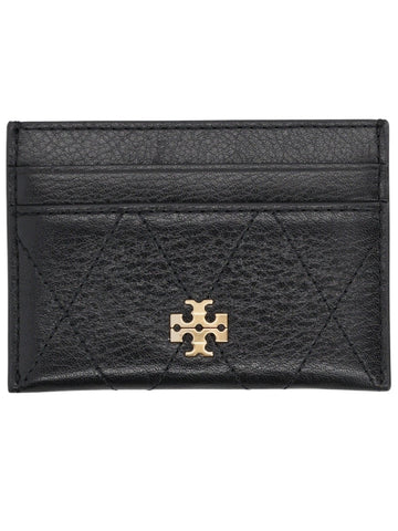 Tory Burch - Charlie Quilted Card Holder - Black tory-burch-charlie-quilted-card-holder-black-front-logo-jpg