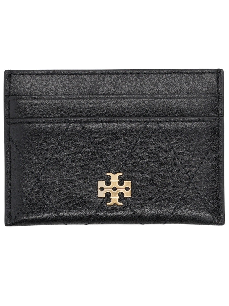 Tory Burch - Charlie Quilted Card Holder - Black tory-burch-charlie-quilted-card-holder-black-front-logo-jpg