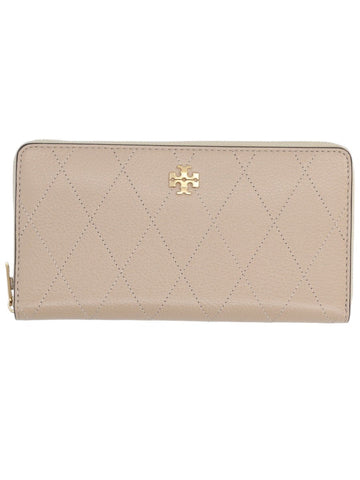 Tory Burch - Charlie Quilted Continental Wallet - Beige tory-burch-charlie-quilted-continental-wallet-taupe-front-jpg