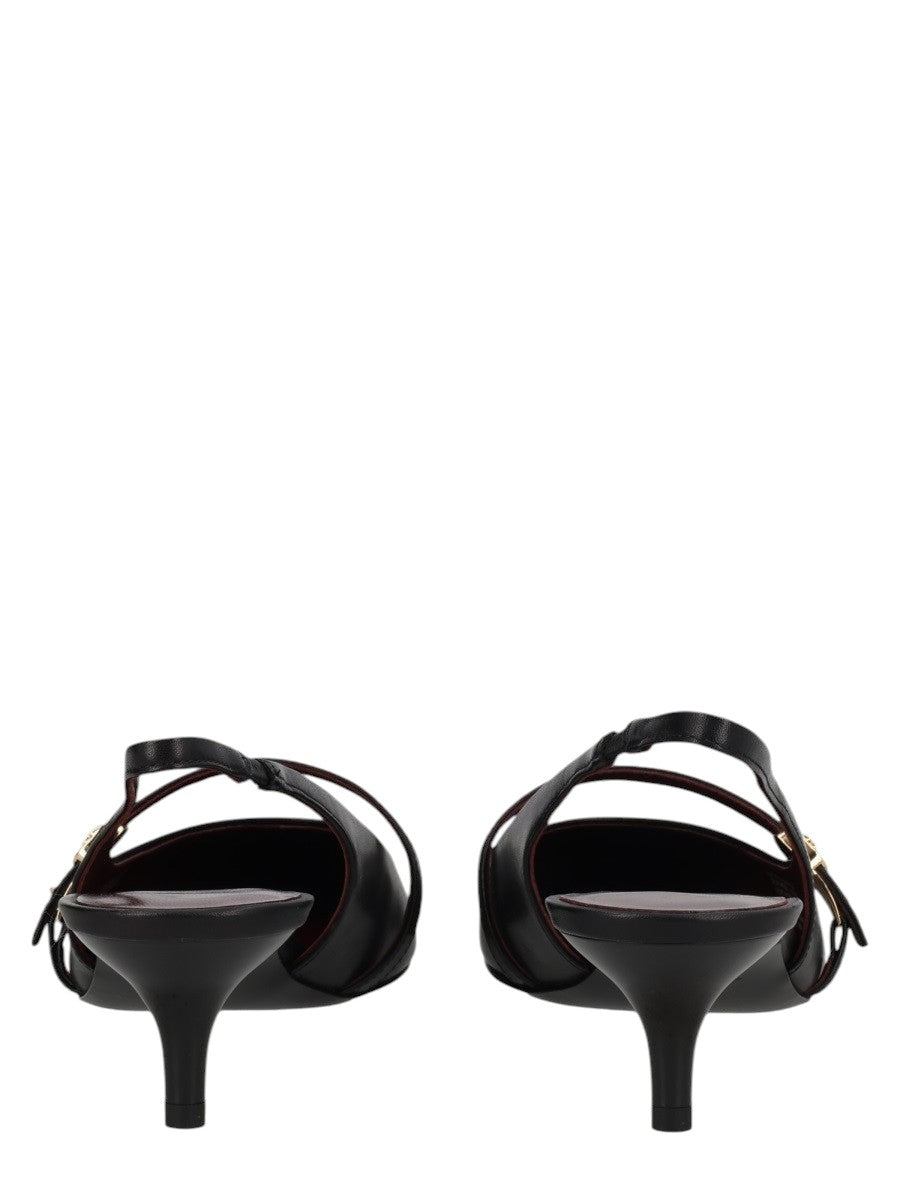 Tory Burch - DÉCOLLETÉ MARY JANE CON CINTURINO E FIBBIA A DOPPIA T tory-burch-double-t-mary-jane-slingback-pumps-black-back-jpg