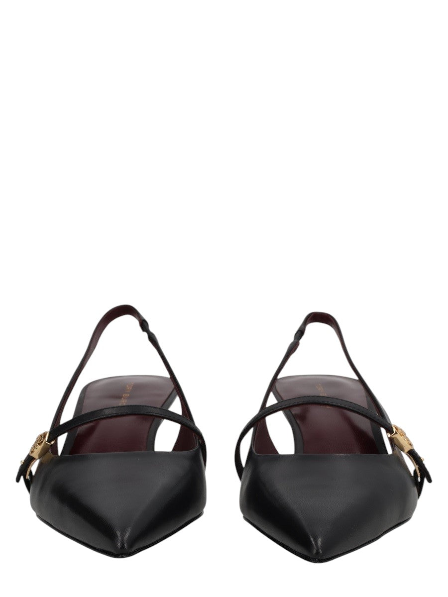 Tory Burch - DÉCOLLETÉ MARY JANE CON CINTURINO E FIBBIA A DOPPIA T tory-burch-double-t-mary-jane-slingback-pumps-black-front-jpg