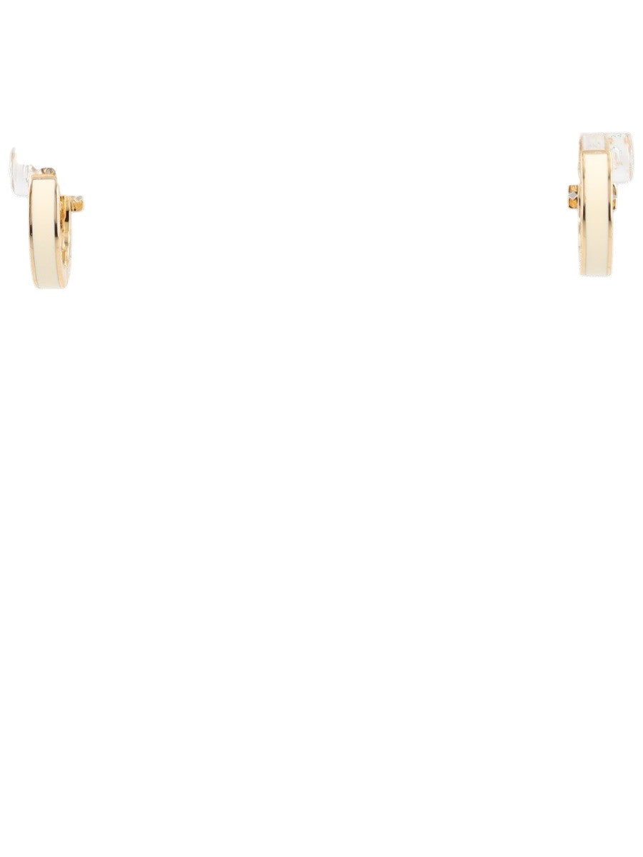 Tory Burch - Enamel Icon Band Earrings - Gold tory-burch-enamel-icon-band-earrings-gold-front-jpg