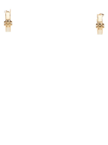 Tory Burch - Enamel Icon Band Earrings - Gold tory-burch-enamel-icon-band-earrings-gold-front-jpg