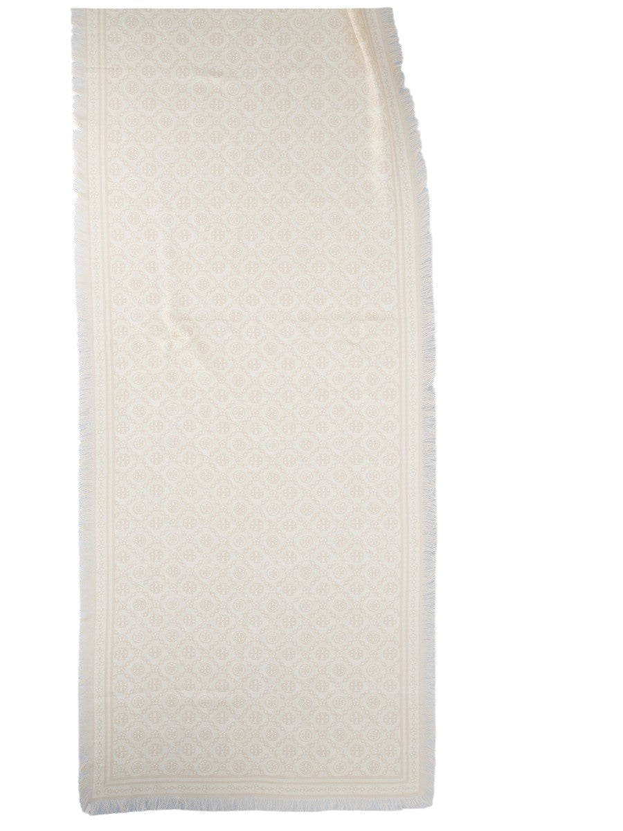 TORY BURCH Long Floral T Monogram Scarf - Cream tory-burch-long-floral-t-monogram-scarf-cream-jpg
