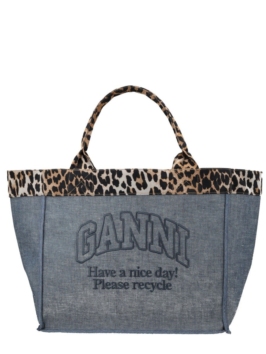 GANNI - TOTE BAG WITH LOGO tote-bag-with-logo_38c78284-5aeb-4899-8edf-c45777395bf6