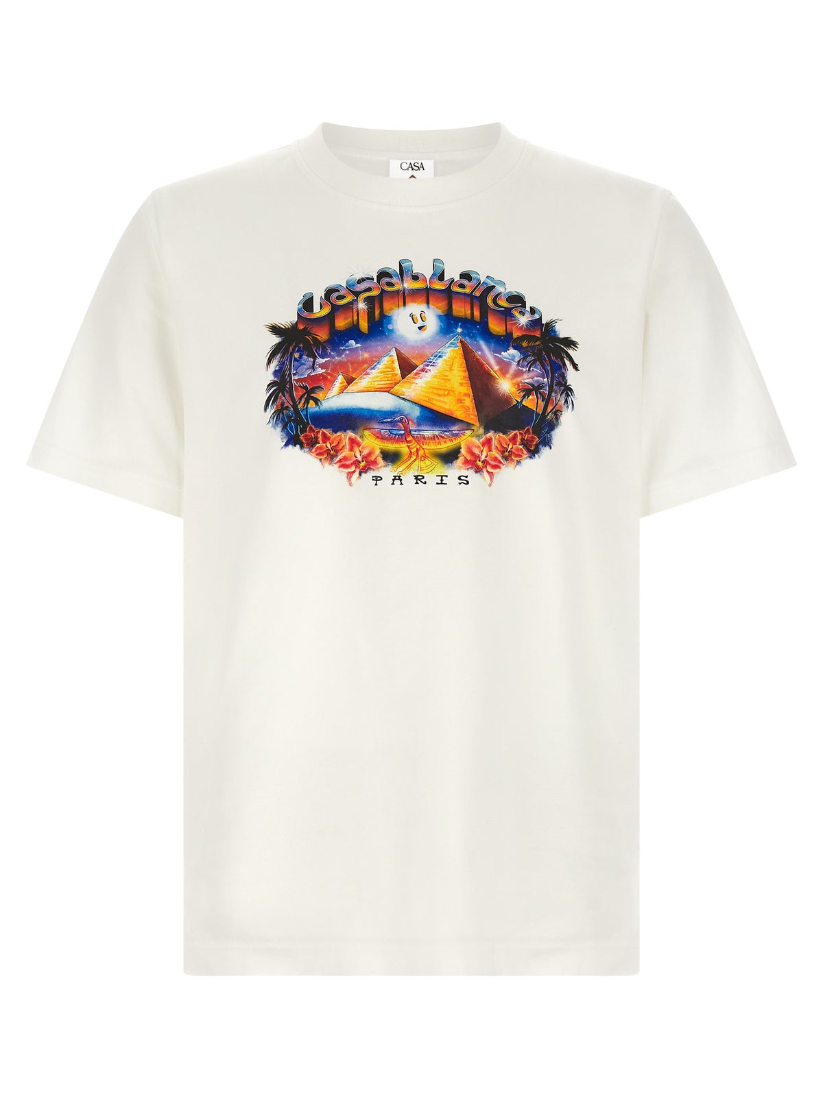 CASABLANCA - 'Tourism' print T-shirt White