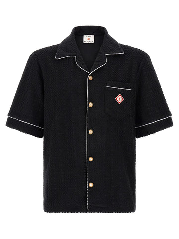 CASABLANCA - 'Toweling Monogram' shirt Black