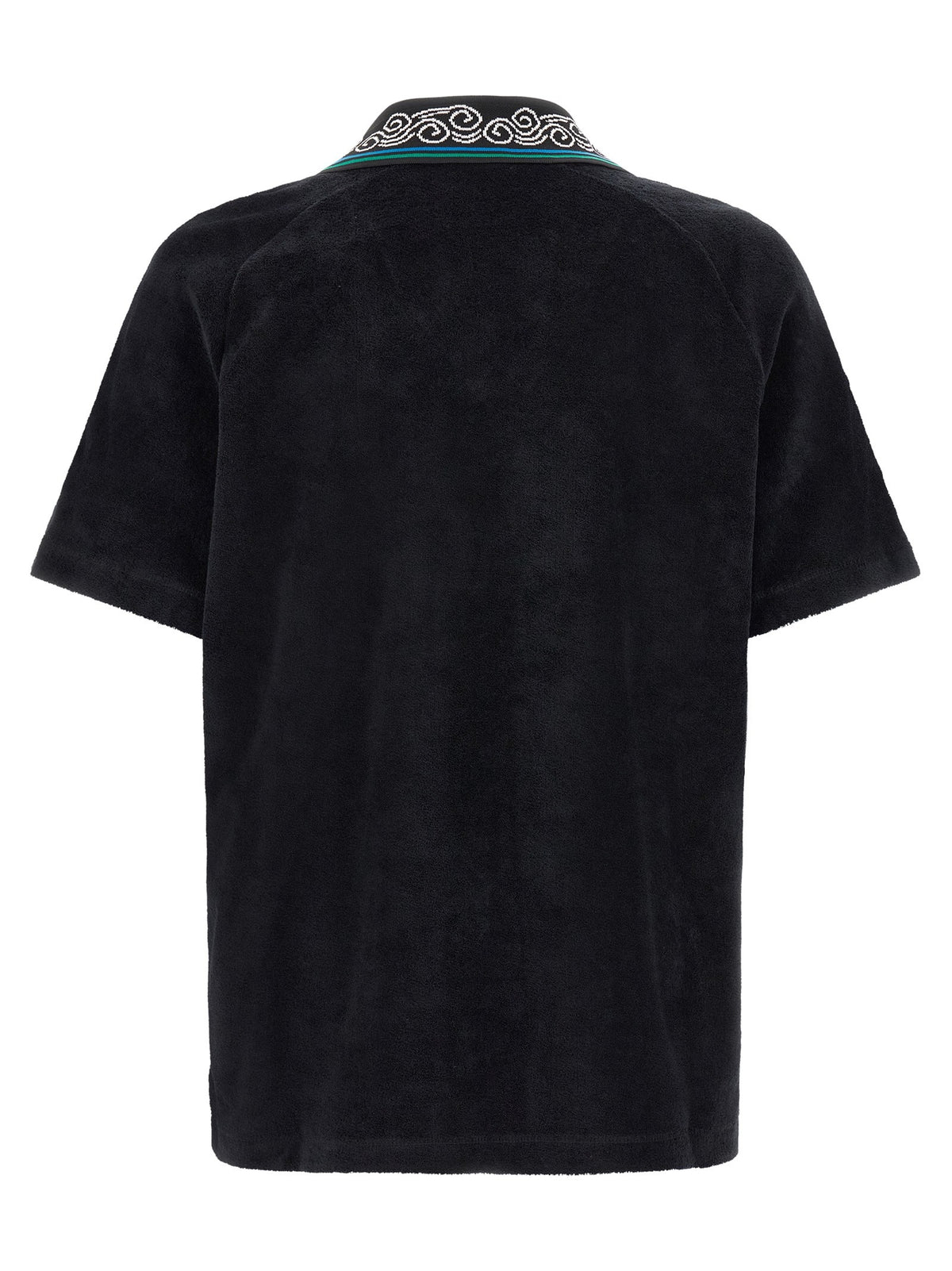 CASABLANCA - 'Towelling' jacquard polo shirt
