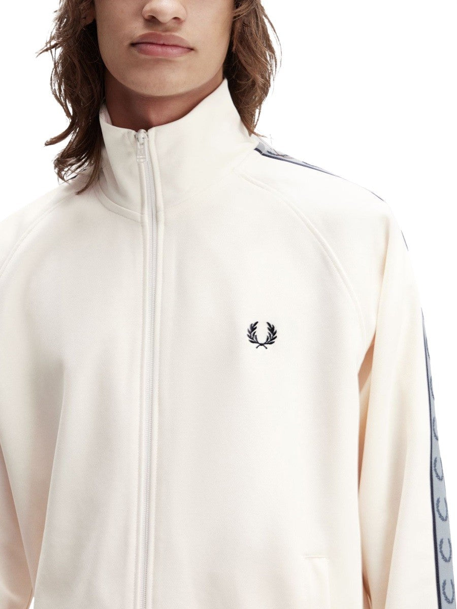 "TRACK" JACKET WITH CONTRASTING WEBBING