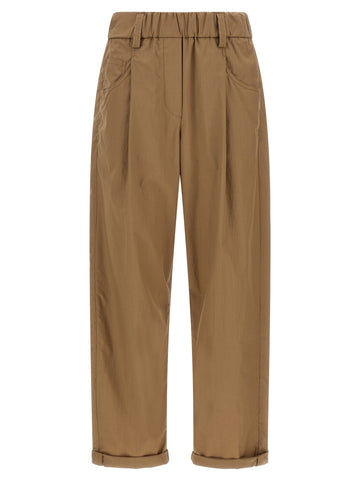 Brunello Cucinelli - 'Track' poplin pants