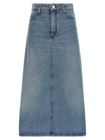 AMI PARIS - Trapeze skirt Blue