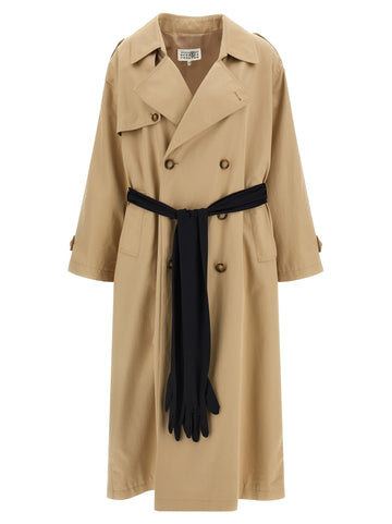 MM6 MAISON MARGIELA - Trench coat with gloves