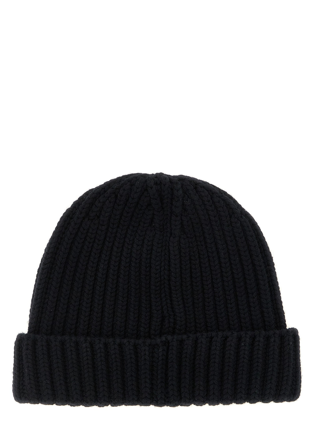 PRADA - Triangle logo beanie Black L