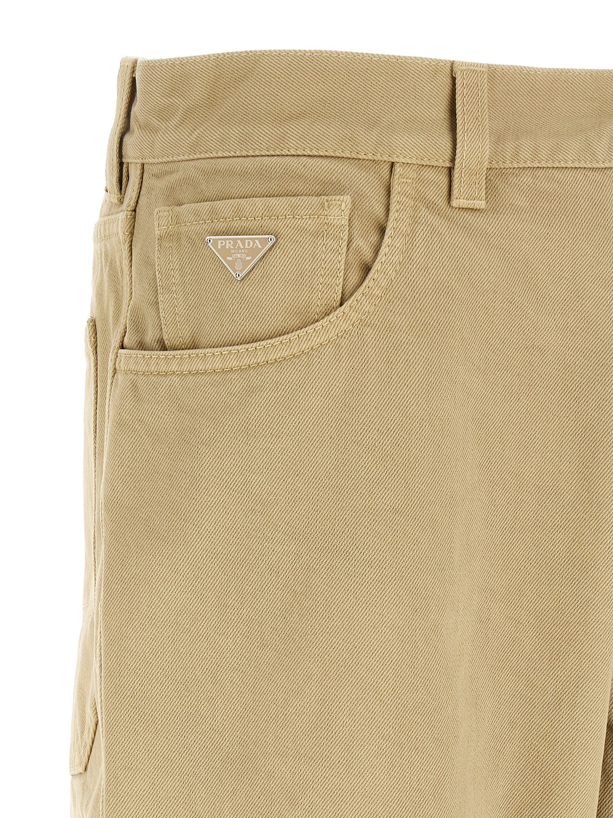 PRADA - Triangle logo jeans
