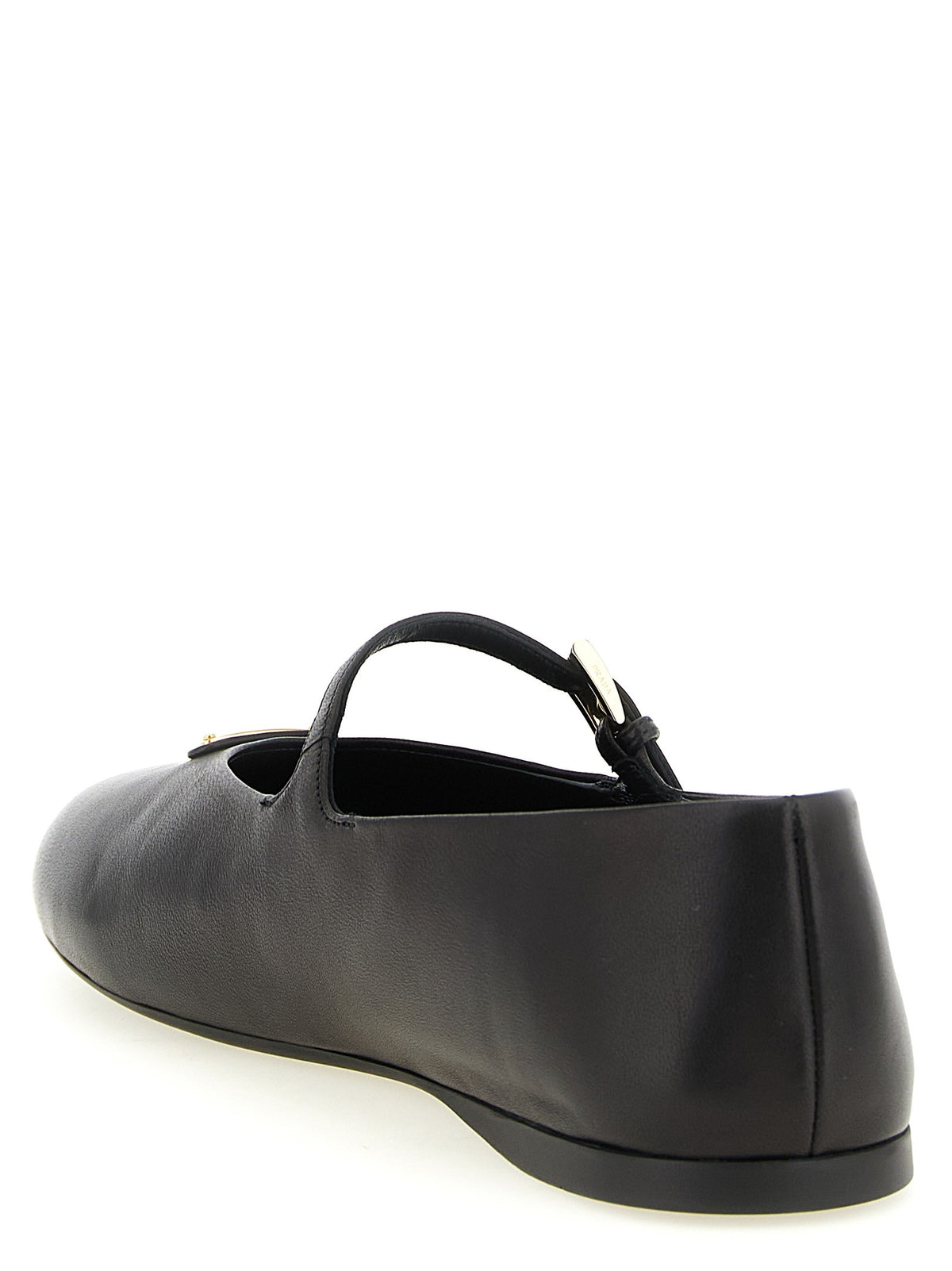 PRADA - Triangle logo nappa ballet flats