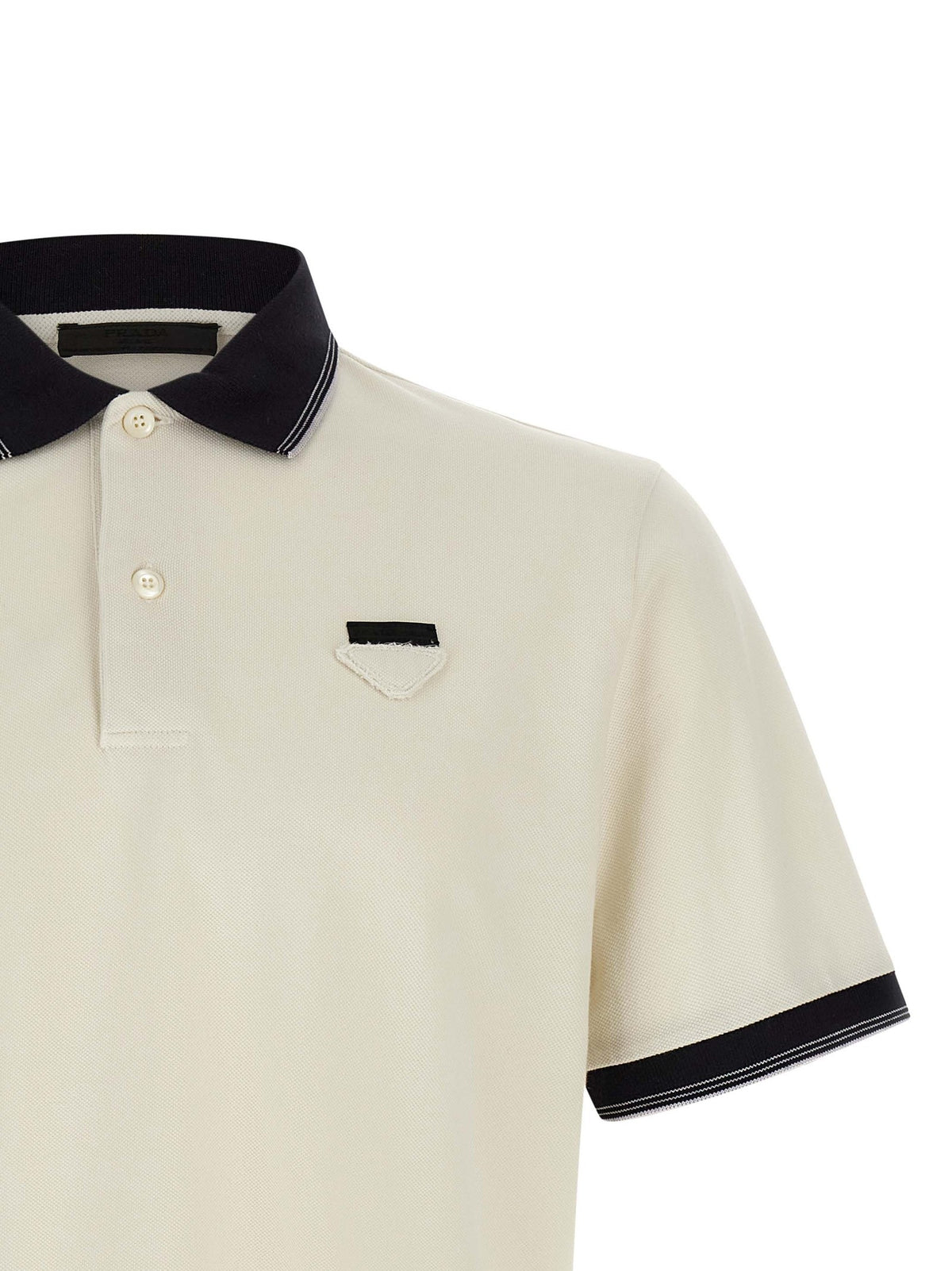 PRADA - Triangle logo polo shirt