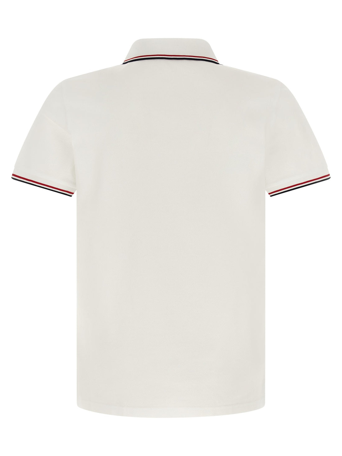 Moncler - Tricolor trim polo shirt White