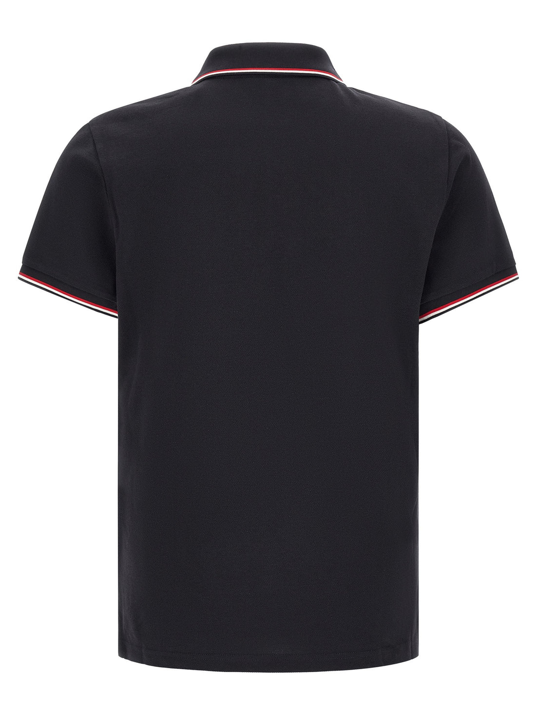 Moncler - Tricolor trim polo shirt