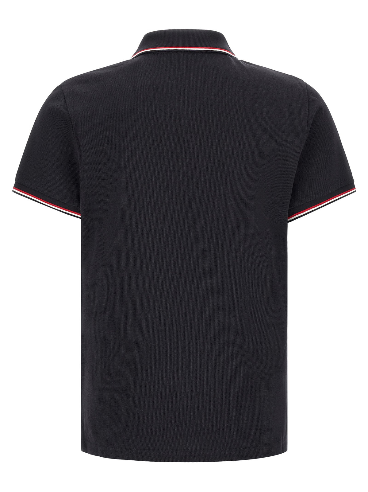 Moncler - Tricolor trim polo shirt