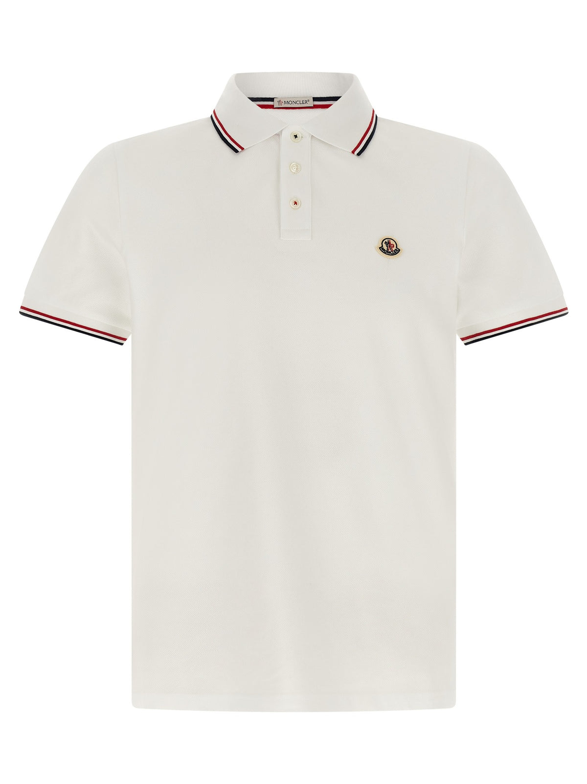 Moncler - Tricolor trim polo shirt