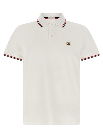 Moncler - Tricolor trim polo shirt