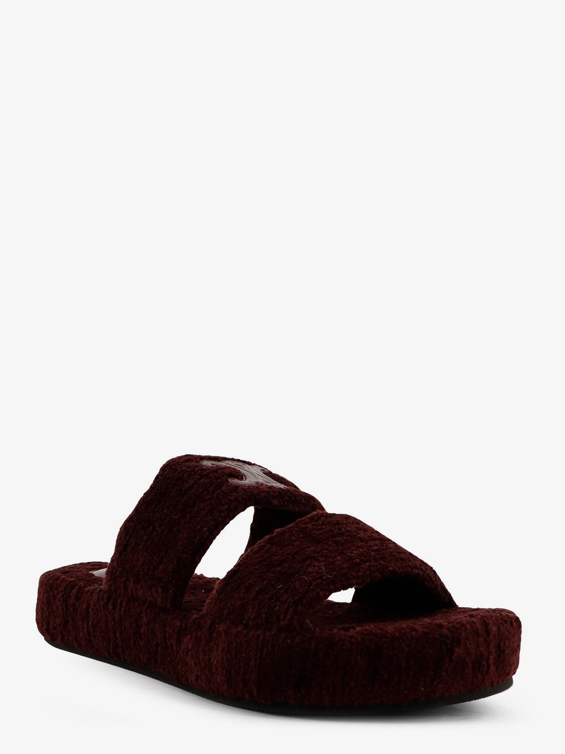 Triomphe Fur shearling Slides