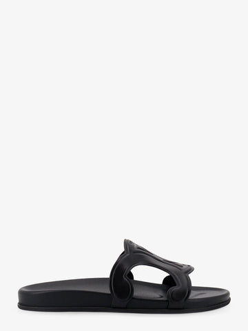 Celine Triomphe leather sandals