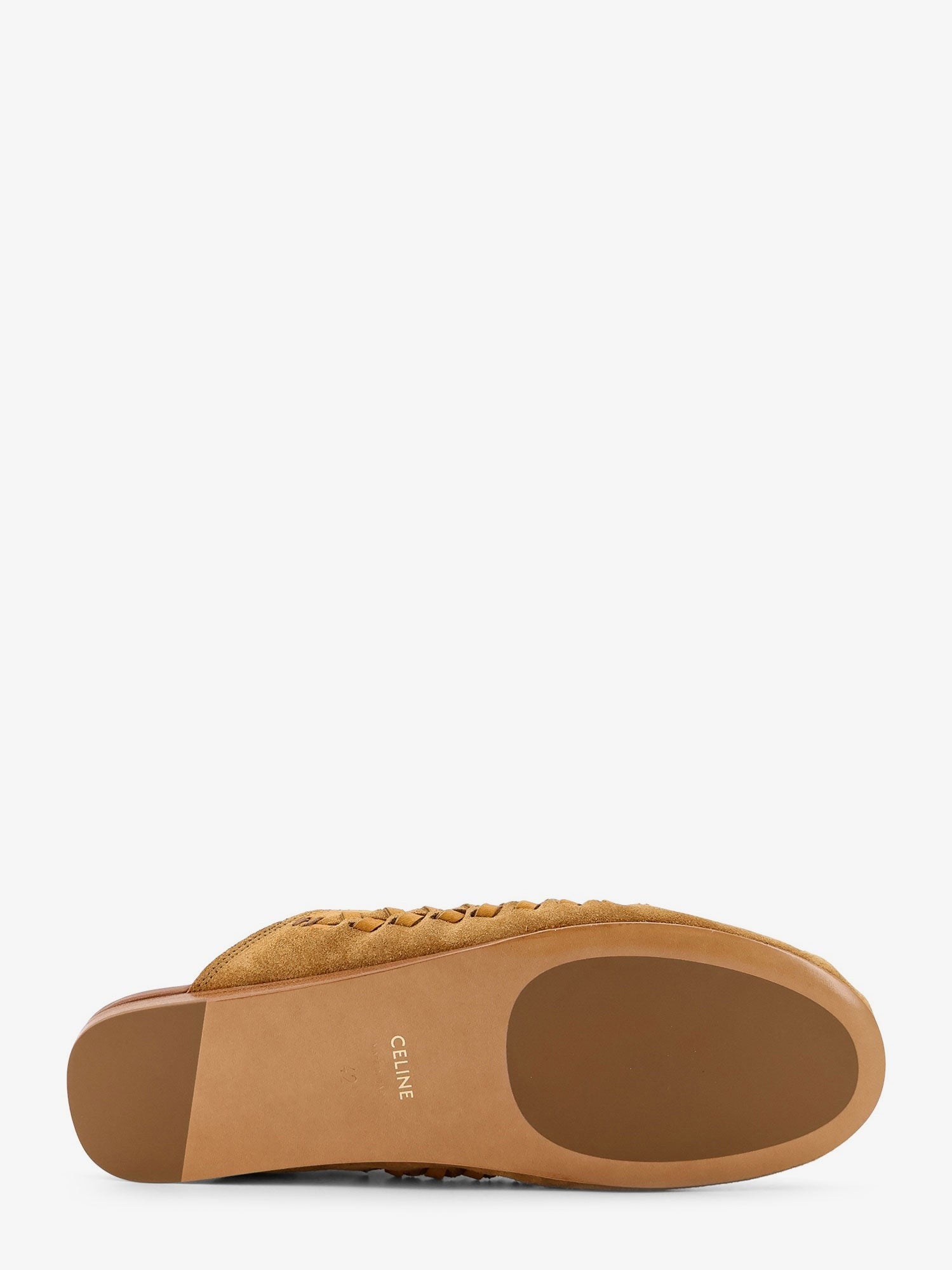 Triomphe Mule 05 suede and leather sandals