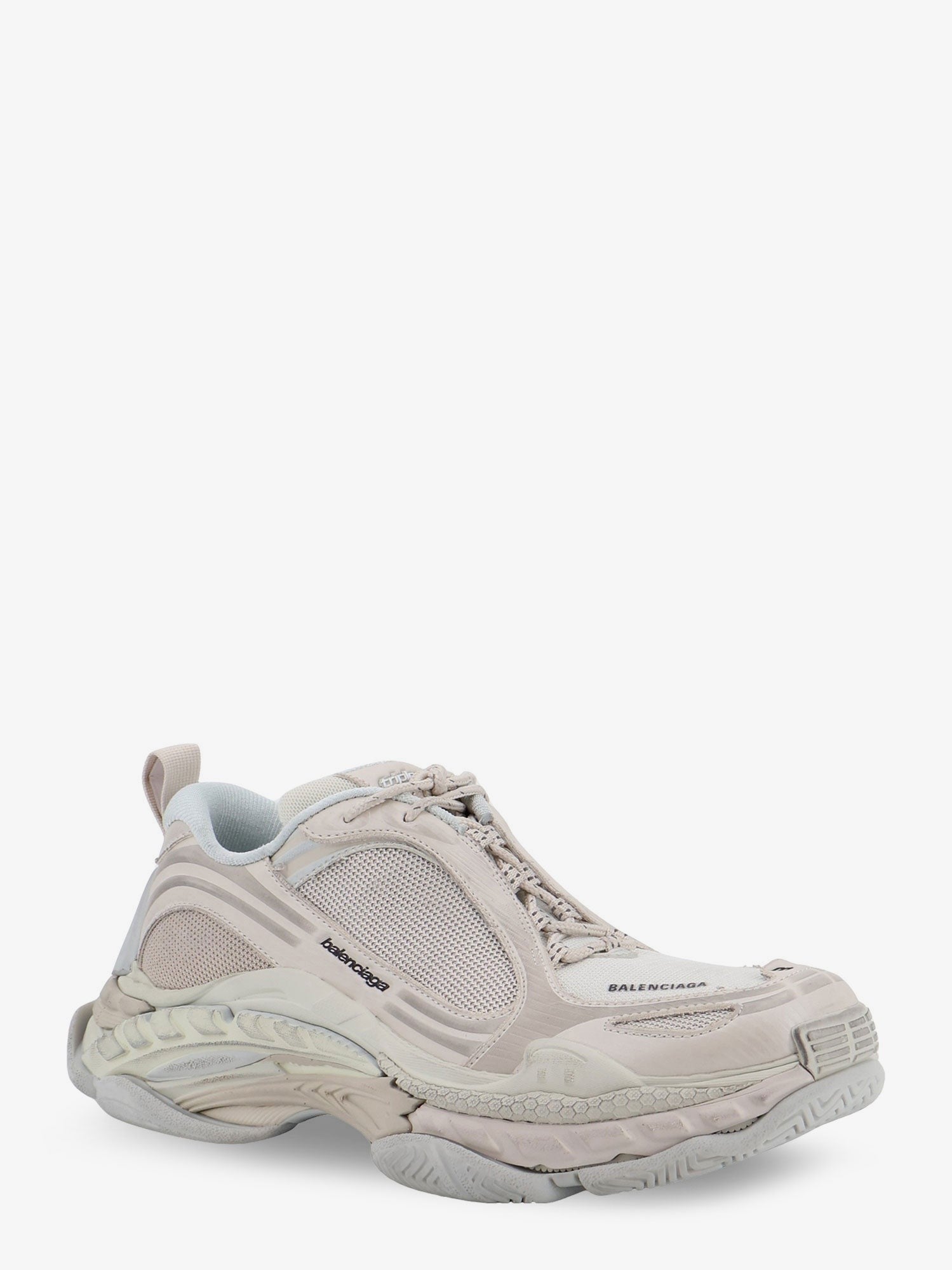 Balenciaga - Triple S.2 Gandient mesh and nylon inserts with used-effect