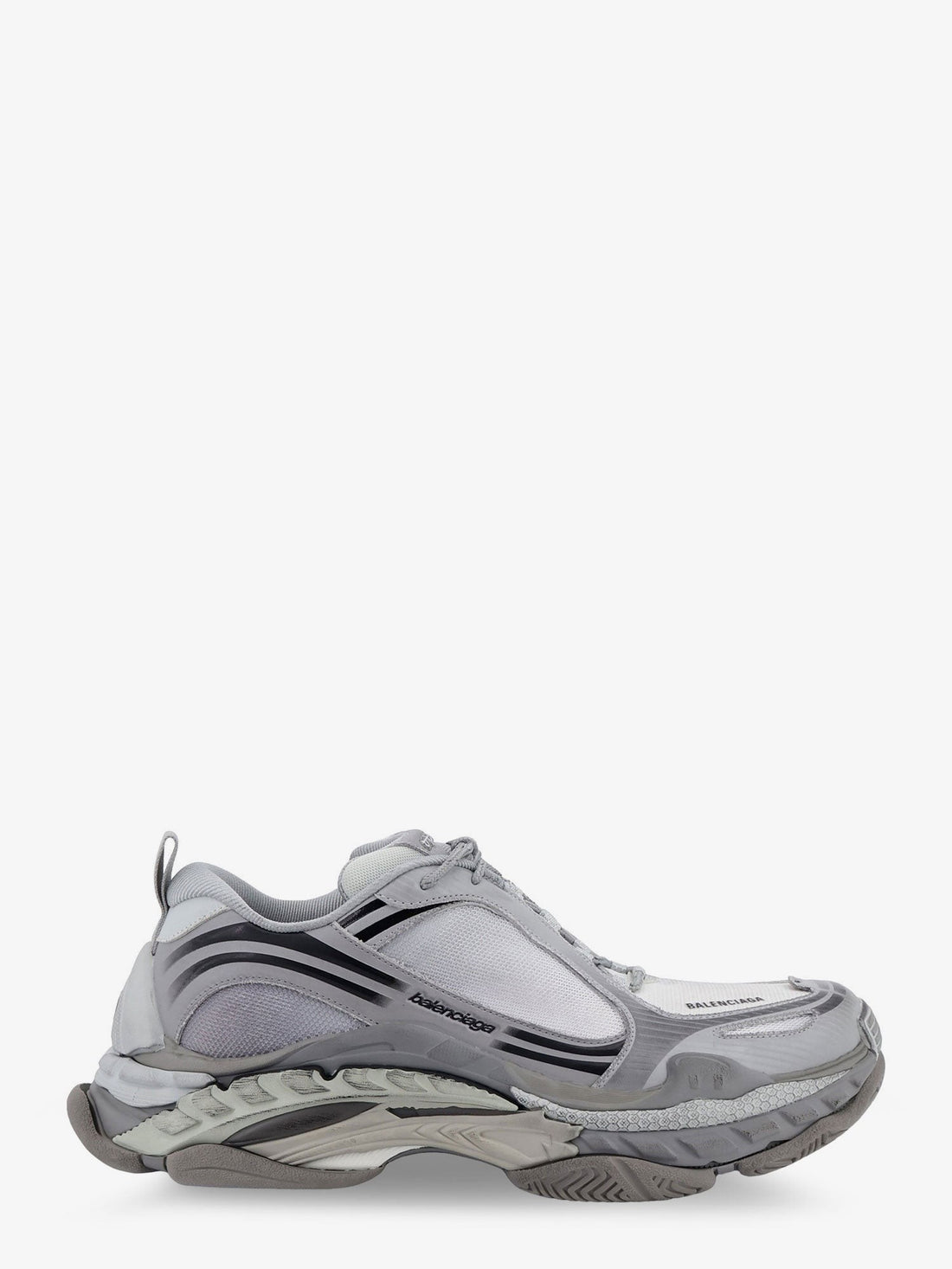 Balenciaga Triple S.2 Gradient mesh and nylon insert sneakers with used effect