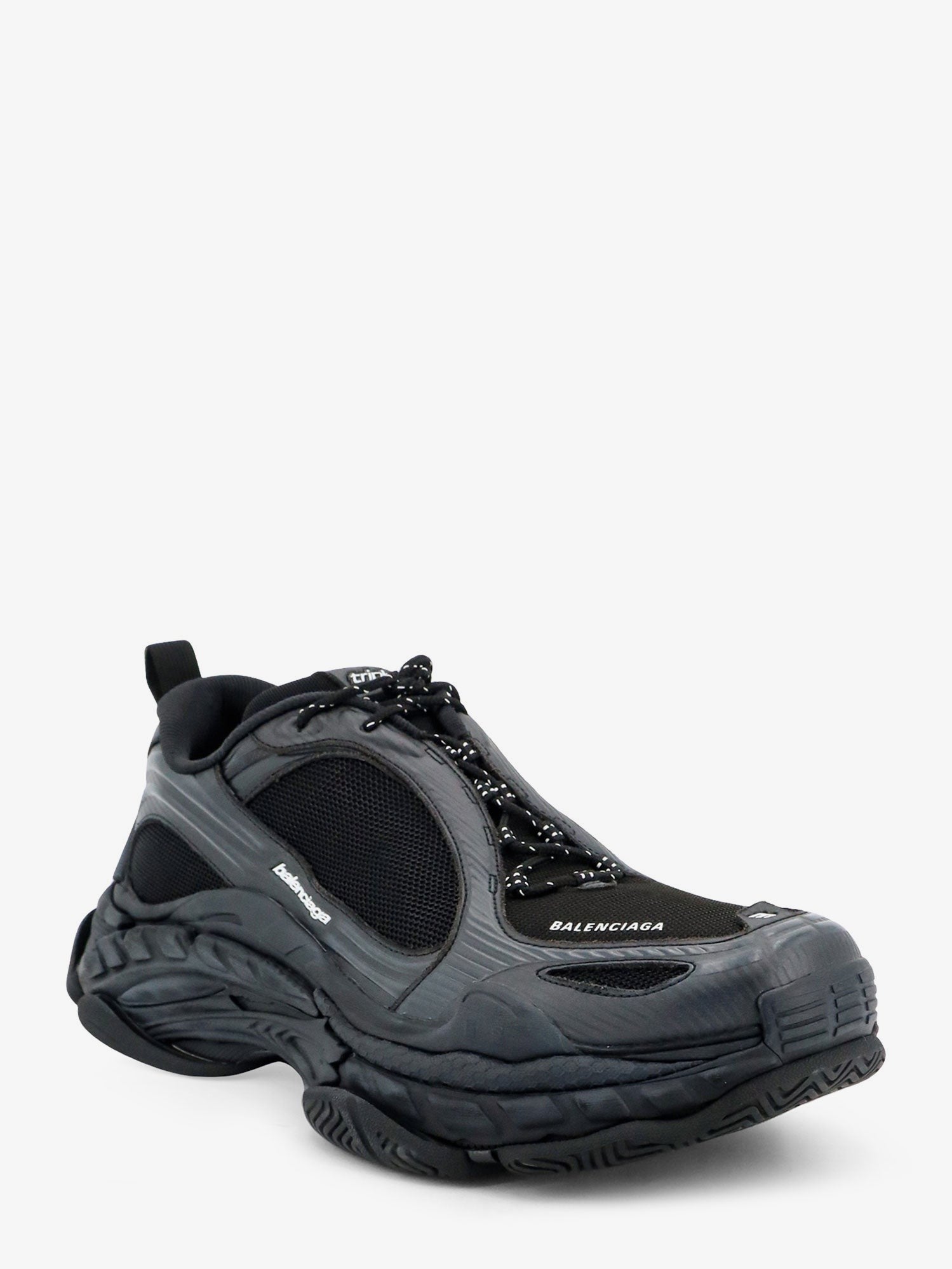 Balenciaga - Triple S.2 Gradient mesh sneakers with used-effect nylon inserts