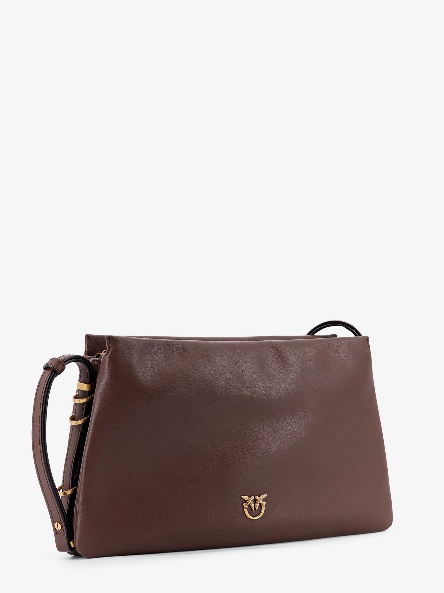 Triplet leather shoulder bag
