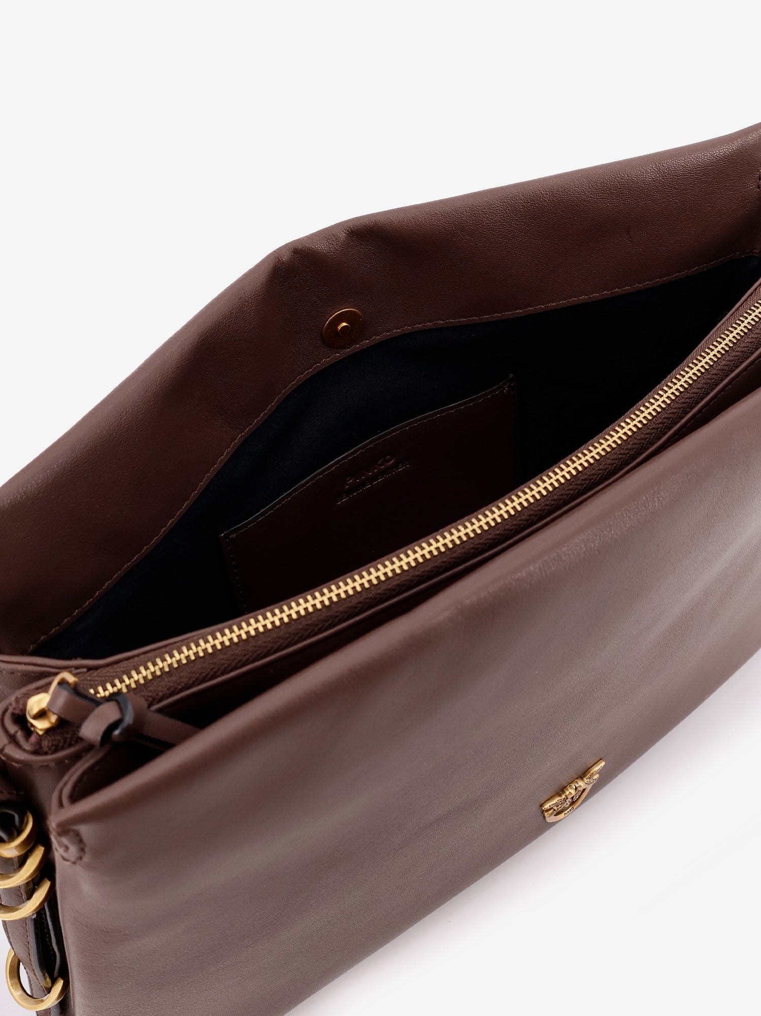 Triplet leather shoulder bag