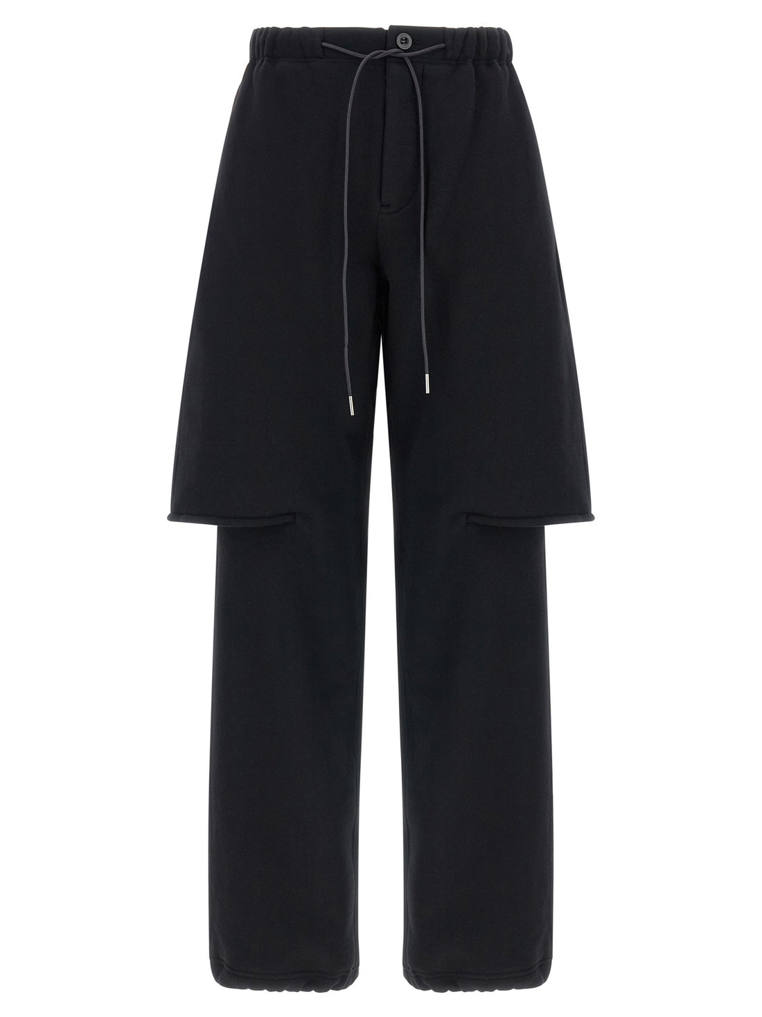 SACAI - Trompe l'oeil bermuda pants Black