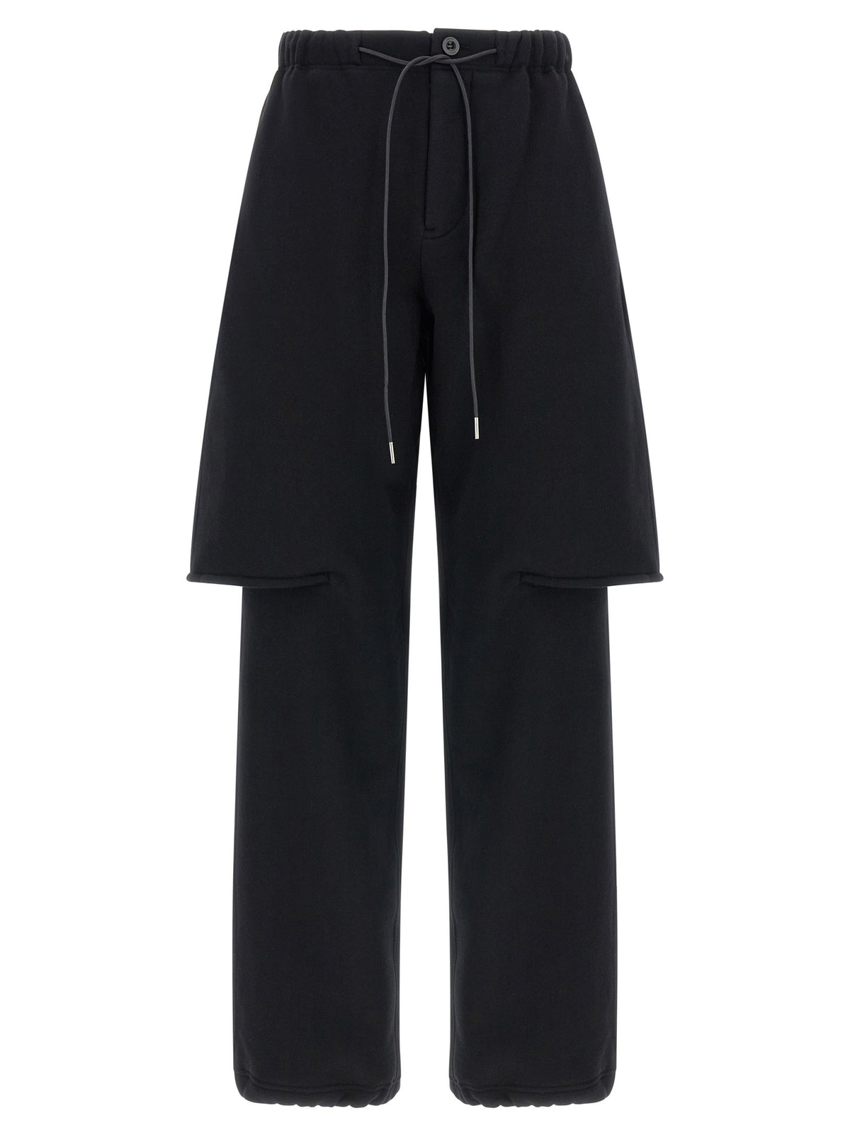 SACAI - Trompe l'oeil bermuda pants Black