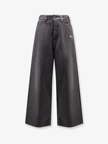 Trompe L'oeil denim trousers